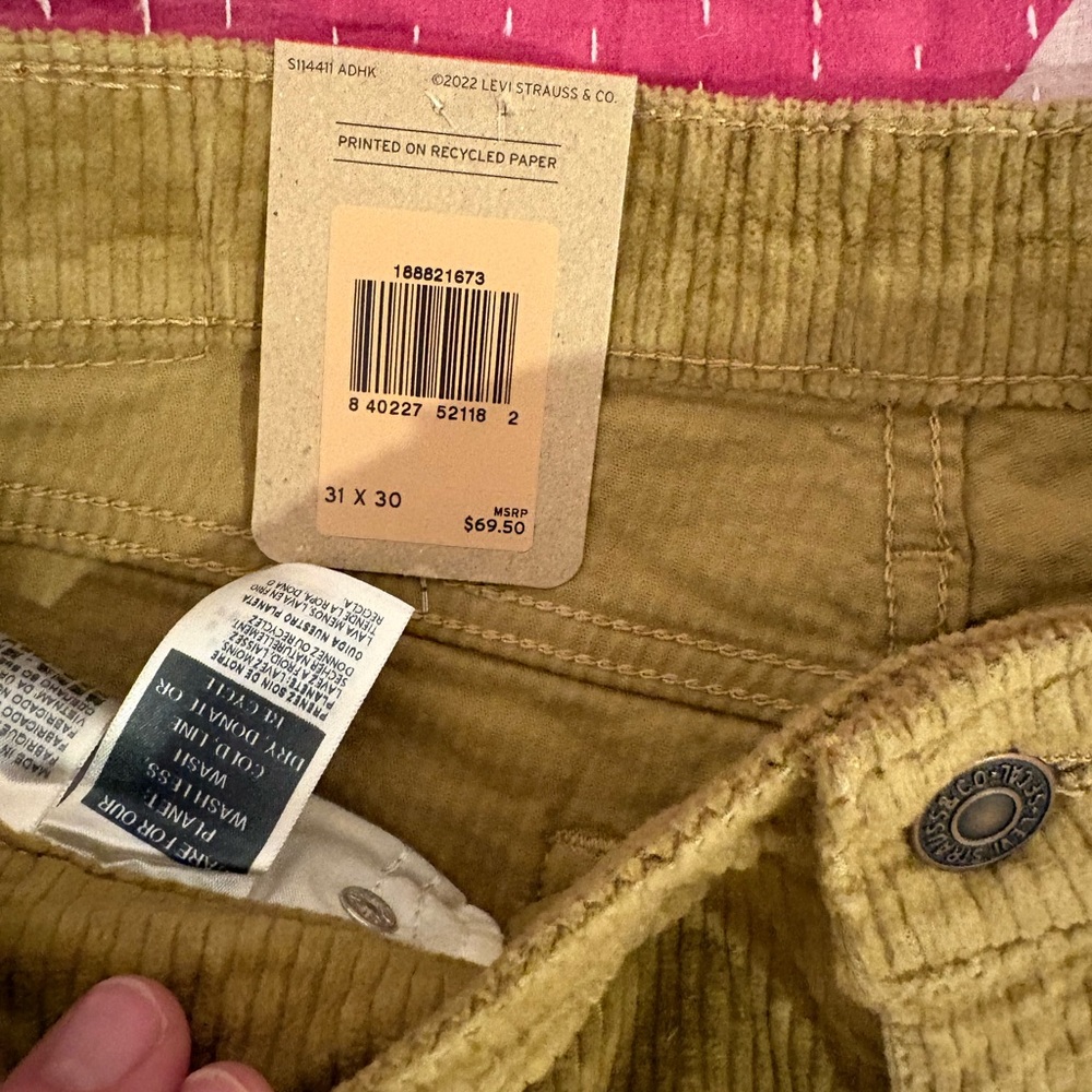 Levi's Brown Corduroy Trousers - Picture 6 of 7